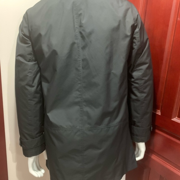๐HP๐ Cole Haan Black Dickey Insert Trench Coat size M - Picture 3 of 10